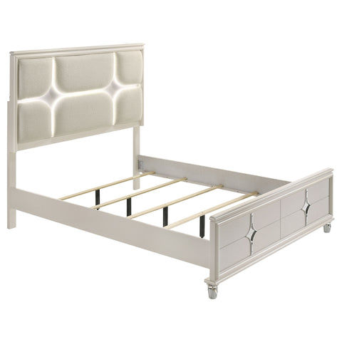 Vicente 5-piece Queen Bedroom Set Pearl WhitePearl White