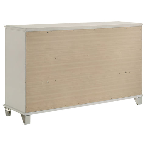 Vicente 6-drawer Dresser Cabinet Pearl WhitePearl White