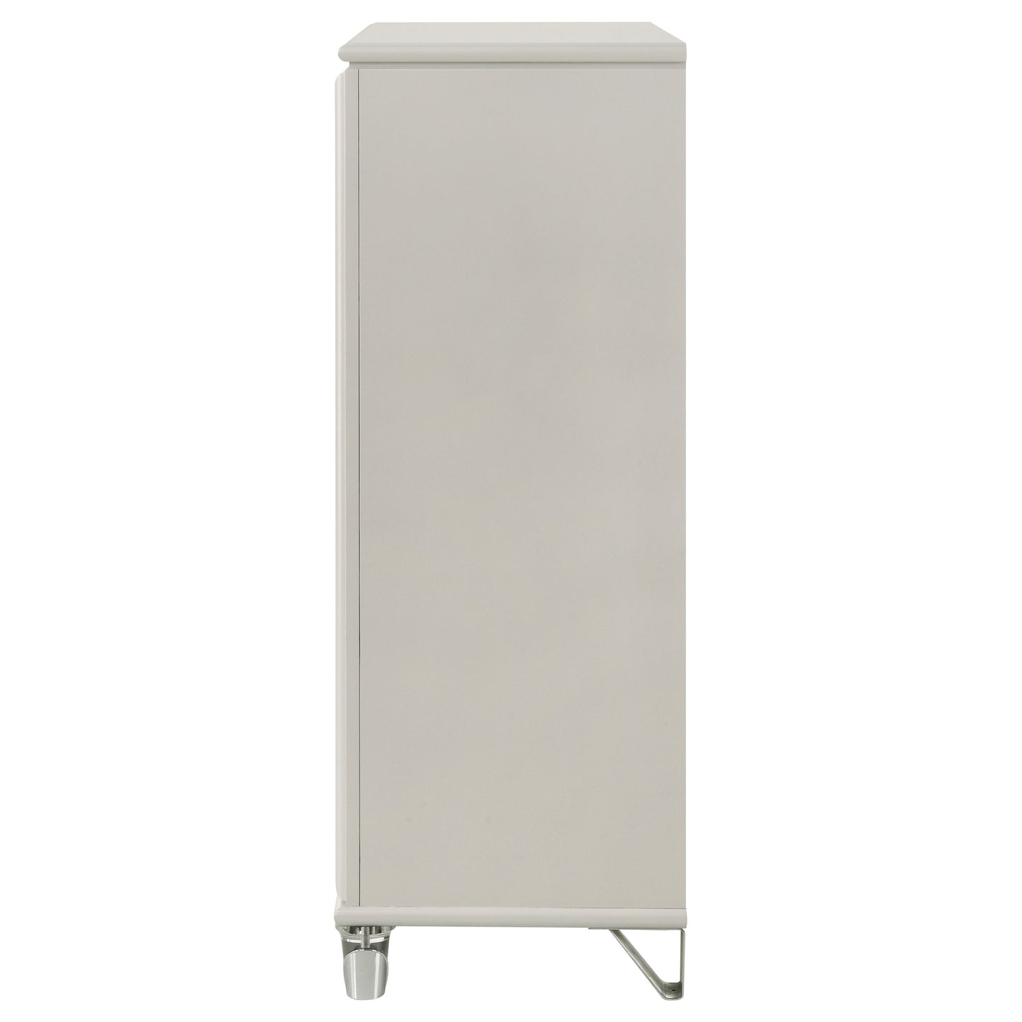 vicente 5-drawer bedroom chest of drawers pearl whitepearl white