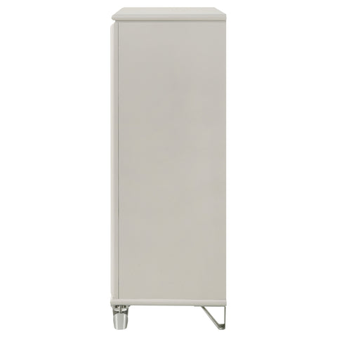 Vicente 5-drawer Bedroom Chest of Drawers Pearl WhitePearl White