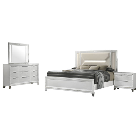 Browning 4-piece Eastern King Bedroom Set WhiteWhite