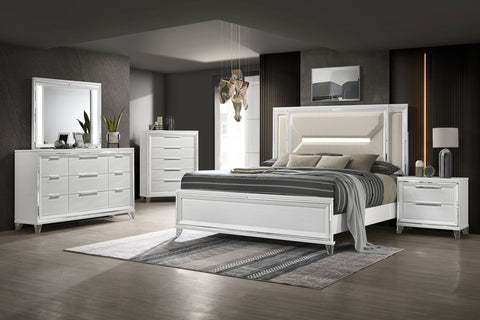 Browning 5-piece California King Bedroom Set WhiteWhite