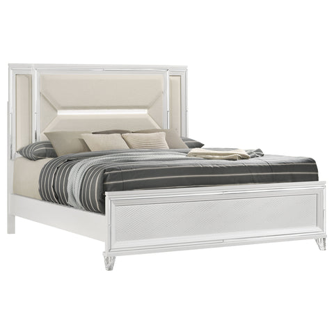 Browning 64-inch California King Bed LED Headboard WhiteWhite