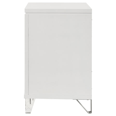 Browning 2-drawer Nightstand Bedside Table WhiteWhite