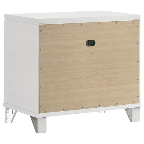 Browning 2-drawer Nightstand Bedside Table WhiteWhite