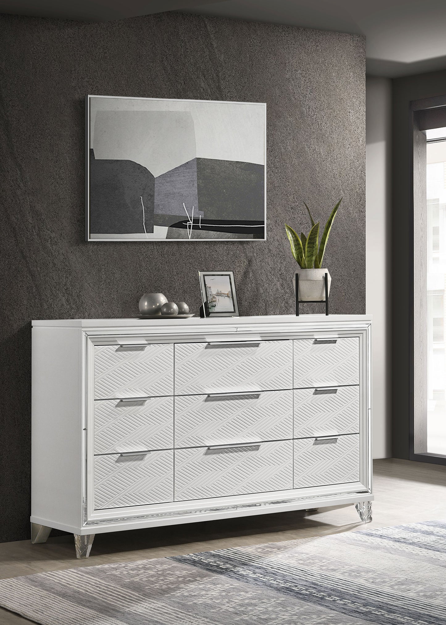 browning 9-drawer dresser cabinet whitewhite
