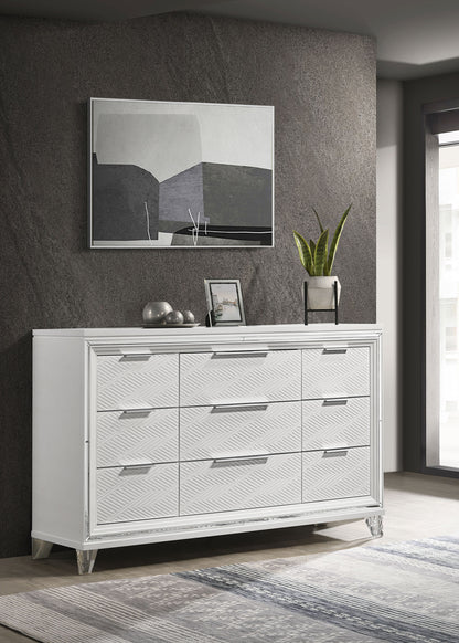 Browning 9-drawer Dresser Cabinet WhiteWhite
