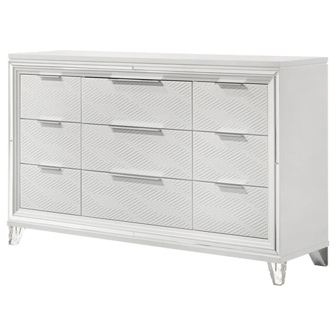Browning 9-drawer Dresser Cabinet WhiteWhite