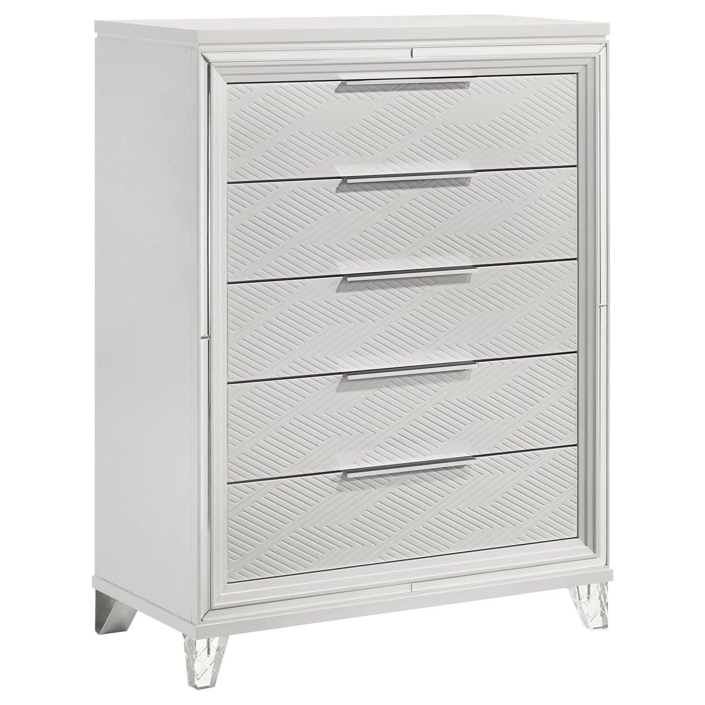 browning 5-drawer bedroom chest of drawers whitewhite
