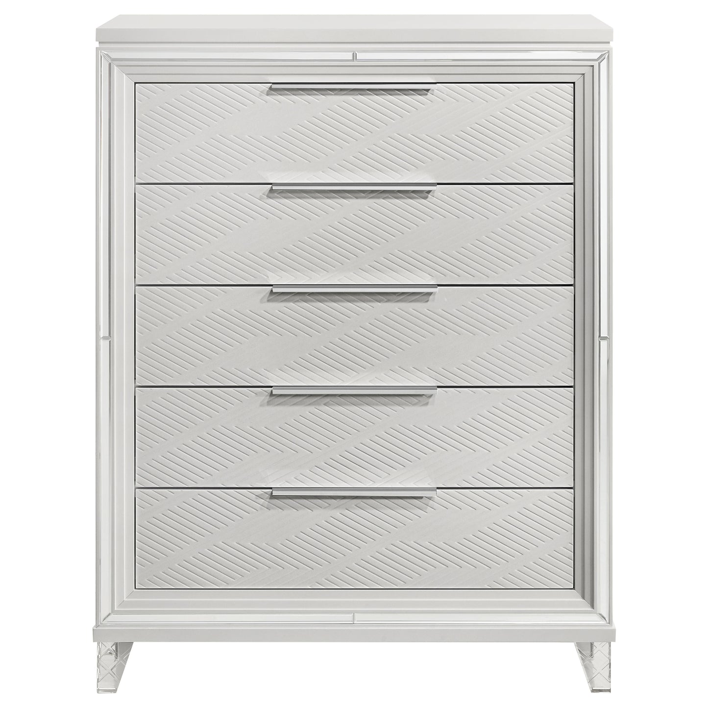 browning 5-drawer bedroom chest of drawers whitewhite