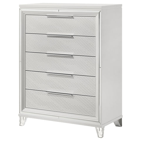 Browning 5-drawer Bedroom Chest of Drawers WhiteWhite