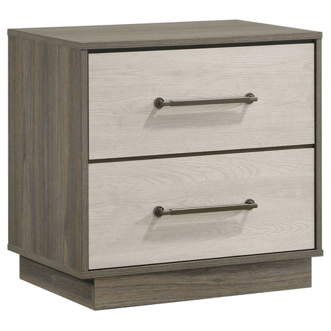 Keese 5-piece California King Bedroom Set Grey OakGrey Oak/Almond