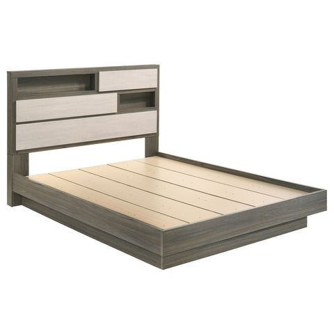 Keese 5-piece Queen Bedroom Set Grey OakGrey Oak/Almond