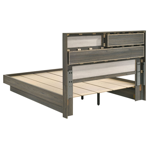 Keese 5-piece Queen Bedroom Set Grey OakGrey Oak/Almond