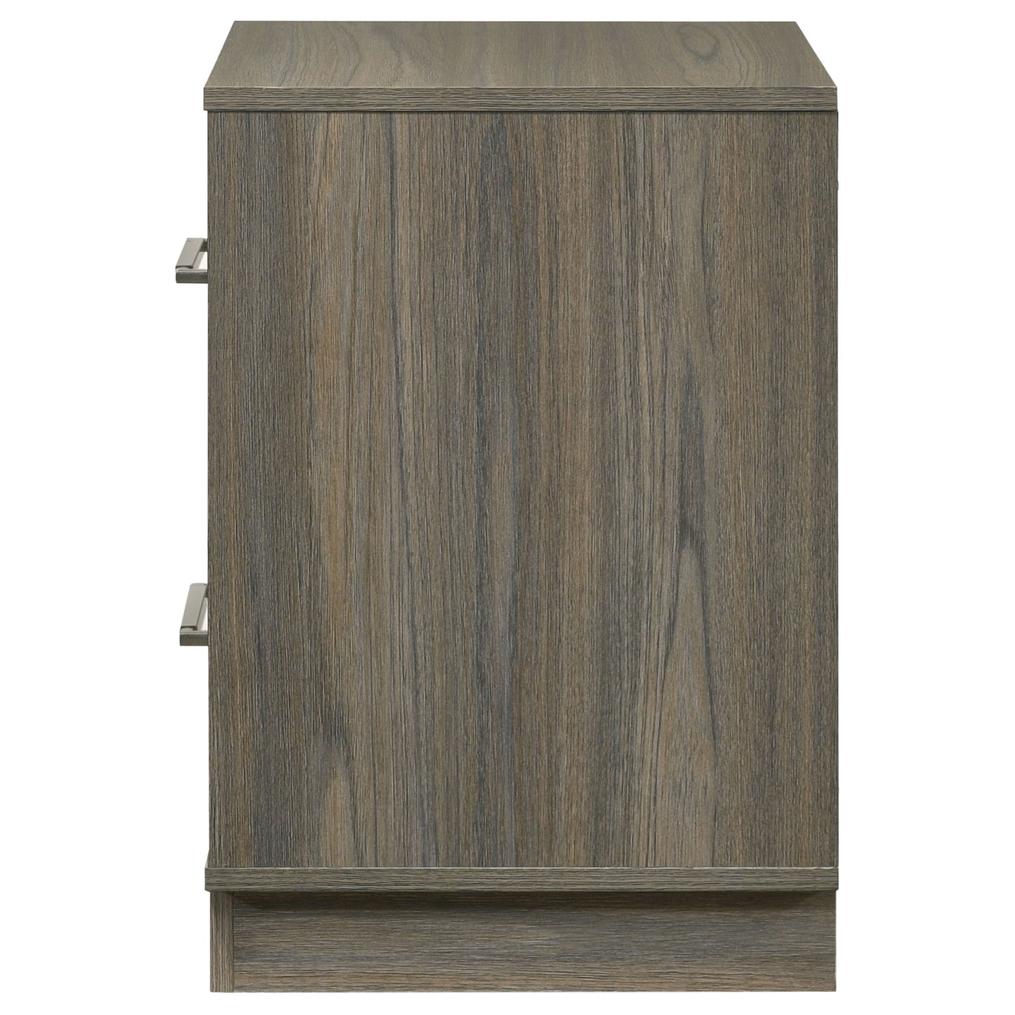 keese 2-drawer nightstand bedside table grey oakgrey oak/almond
