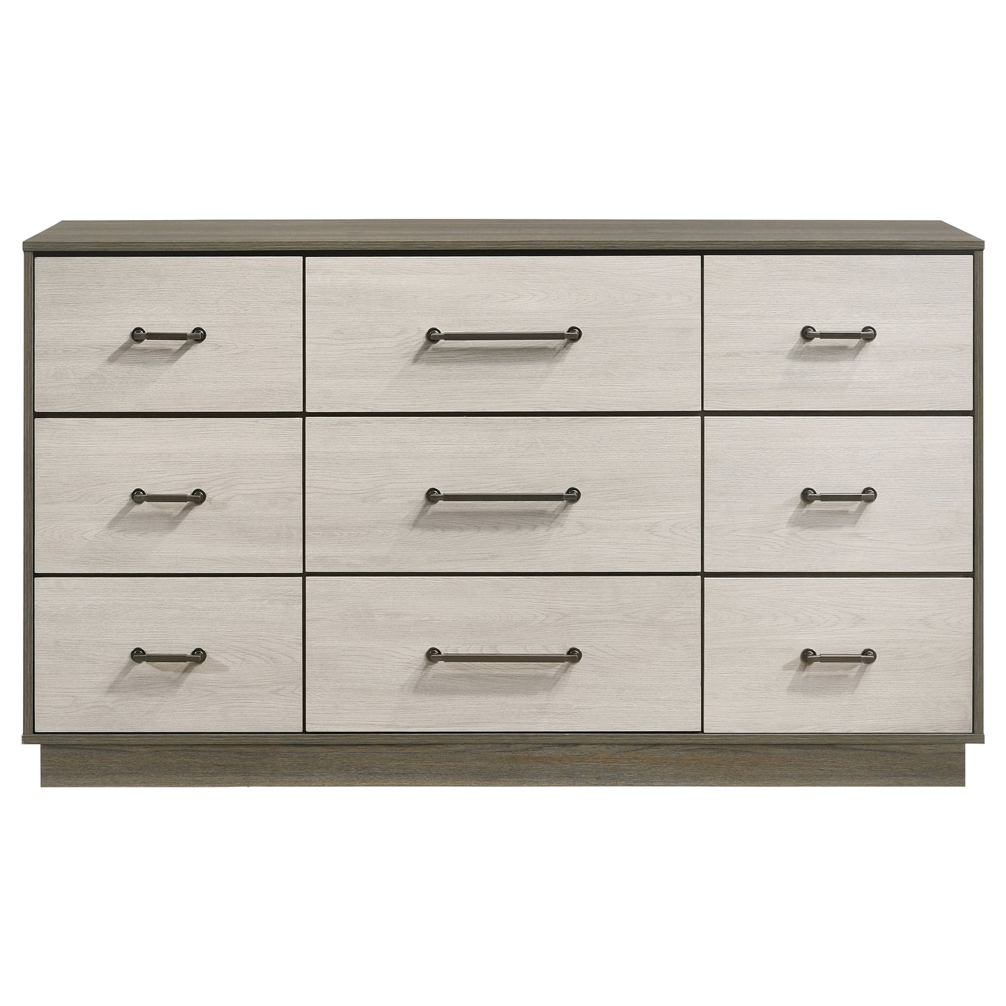 keese 9-drawer dresser grey oakgrey oak/almond