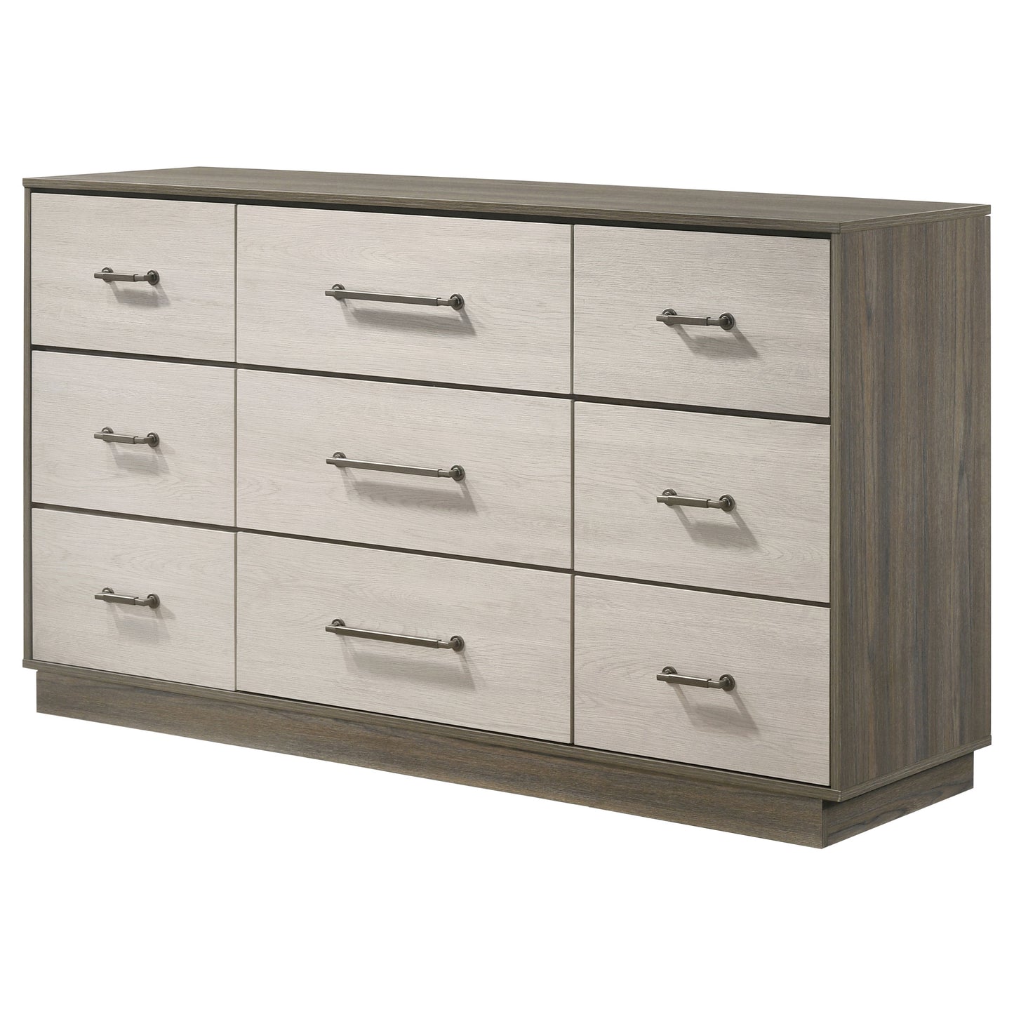 keese 9-drawer dresser grey oakgrey oak/almond