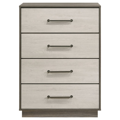 Keese 4-drawer Chest of Drawers Grey OakGrey Oak/Almond