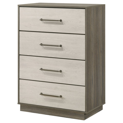 Keese 4-drawer Chest of Drawers Grey OakGrey Oak/Almond
