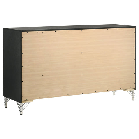 Jocelyn 6-drawer Dresser Cabinet BlackBlack