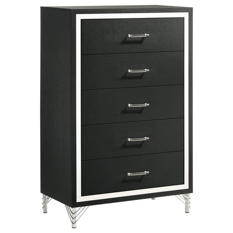 Jocelyn 5-drawer Bedroom Chest of Drawers BlackBlack