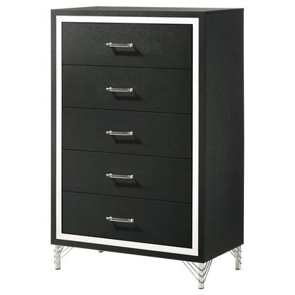 Jocelyn 5-drawer Bedroom Chest of Drawers BlackBlack