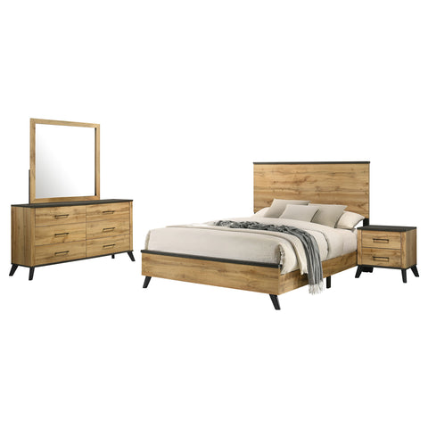 Sedona 4-piece Full Bedroom Set Natural PineWeathered Brown / Natural Pine