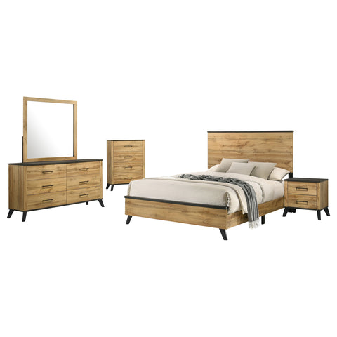Sedona 5-piece Eastern King Bedroom Set Natural PineWeathered Brown / Natural Pine