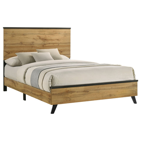 Sedona 52-inch Queen Panel Bed Natural PineWeathered Brown / Natural Pine