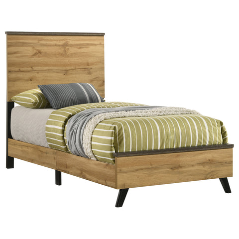 Sedona 52-inch Twin Panel Bed Natural PineWeathered Brown / Natural Pine