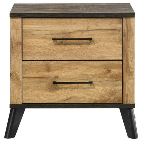 Sedona 2-drawer Nightstand Bedside Table Natural PineWeathered Brown / Natural Pine