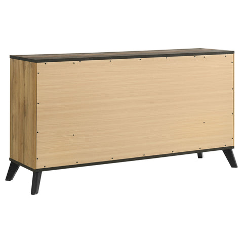 Sedona 6-drawer Dresser Cabinet Natural PineWeathered Brown / Natural Pine