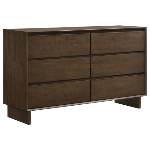 Valna 6-drawer Dresser Cabinet Warm BrownWarm Brown