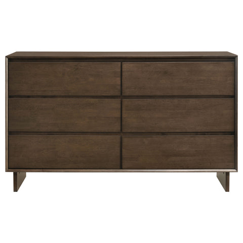 Valna 6-drawer Dresser Cabinet Warm BrownWarm Brown