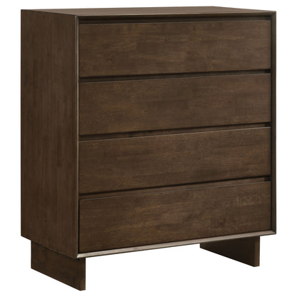 Valna 4-drawer Chest of Drawers Warm BrownWarm Brown