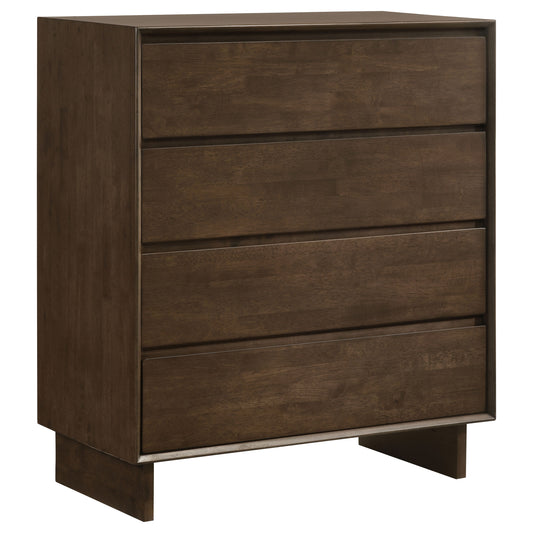 Valna 4-drawer Chest of Drawers Warm BrownWarm Brown