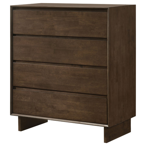 Valna 4-drawer Chest of Drawers Warm BrownWarm Brown