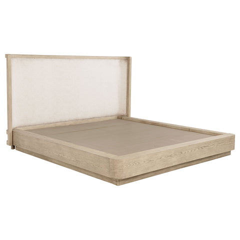 Jessie 49-inch Queen Wingback Bed Beige OakBeige Oak