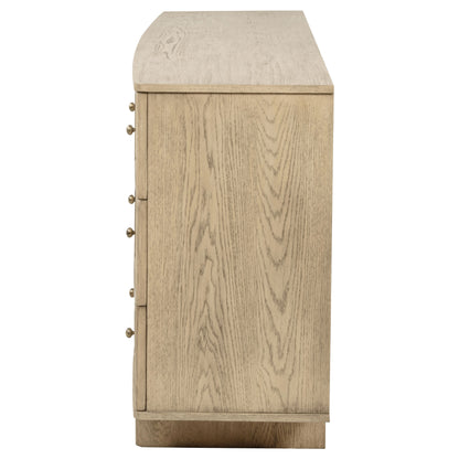 Jessie 9-drawer Dresser Cabinet Beige OakBeige Oak