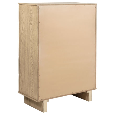Jessie 5-drawer Bedroom Chest of Drawers Beige OakBeige Oak