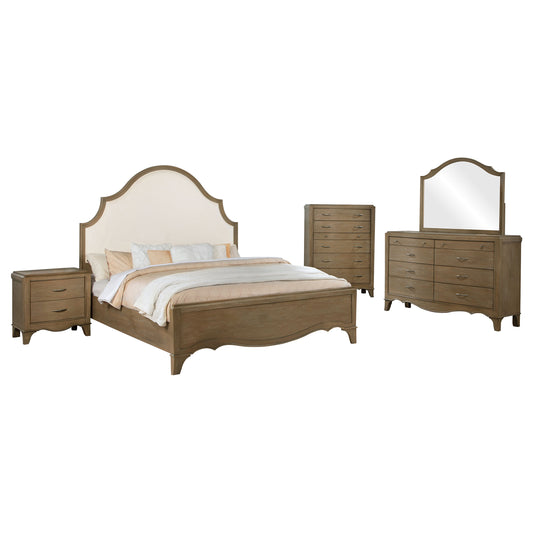 Rhapsody 5-piece California King Bedroom Set Washed Mango