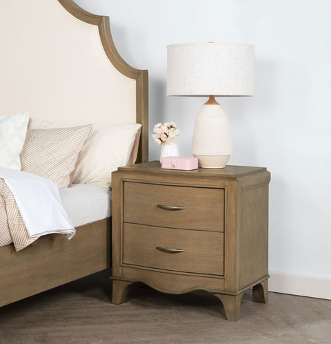 Rhapsody 2-drawer Nightstand Bedside Table Washed Mango