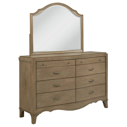 Rhapsody 8-drawer Bedroom Dresser with Mirror Washed Mango