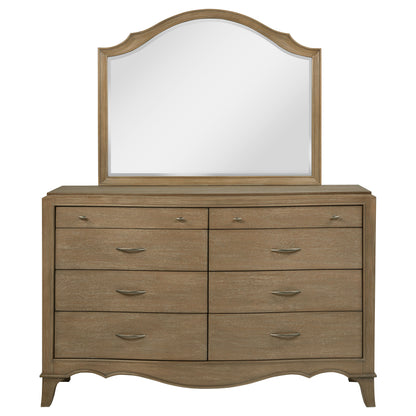 Rhapsody 8-drawer Bedroom Dresser with Mirror Washed Mango