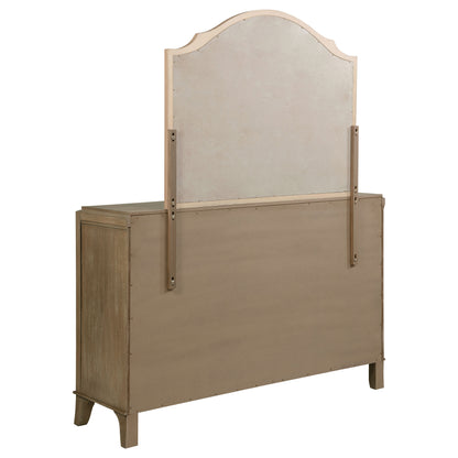 Rhapsody 8-drawer Bedroom Dresser with Mirror Washed Mango