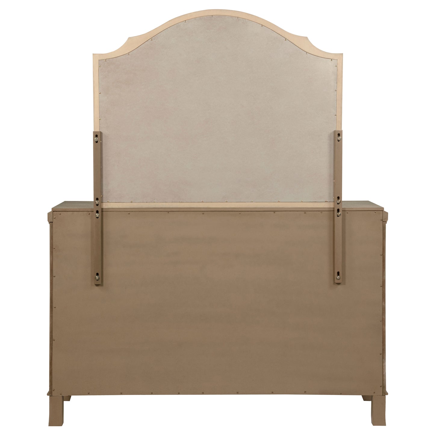 rhapsody 8-drawer bedroom dresser with mirror washed mango