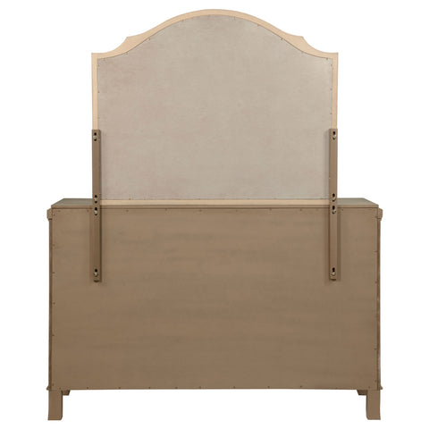 Rhapsody 8-drawer Bedroom Dresser with Mirror Washed Mango