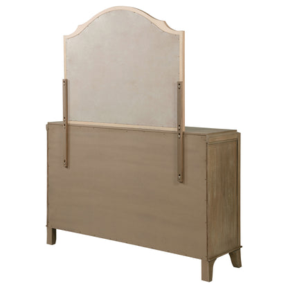 Rhapsody 8-drawer Bedroom Dresser with Mirror Washed Mango