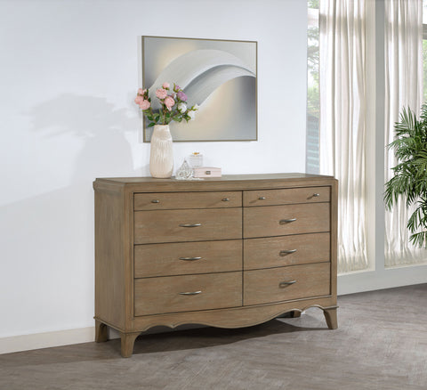 Rhapsody 8-drawer Bedroom Dresser Washed Mango