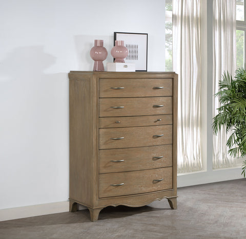 Rhapsody 6-drawer Bedroom Chest of Drawers Washed Mango